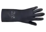Ansell AlphaTec 29-500 schwarzer Chemikalienschutzhandschuh in Detailansicht