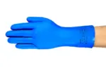 Ansell AlphaTec 37-310 Nitril (Blau) Chemikalien- und Lebensmittelhandschuh, ungeflockt – 12er Pack (Paar) – Bild 2