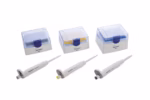 Vollständiges Eppendorf Reference 2 3er-Set mechanische Einkanalpipetten mit passenden Pipettenspitzen-Boxen für das Labor.
