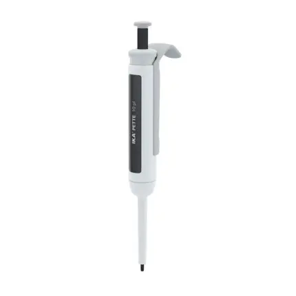 IKA PETTE fix mechanische Einkanal-Fixvolumen-Pipette 10 µl mit DLC-beschichtetem Edelstahl-Kolben nach ISO 8655.
