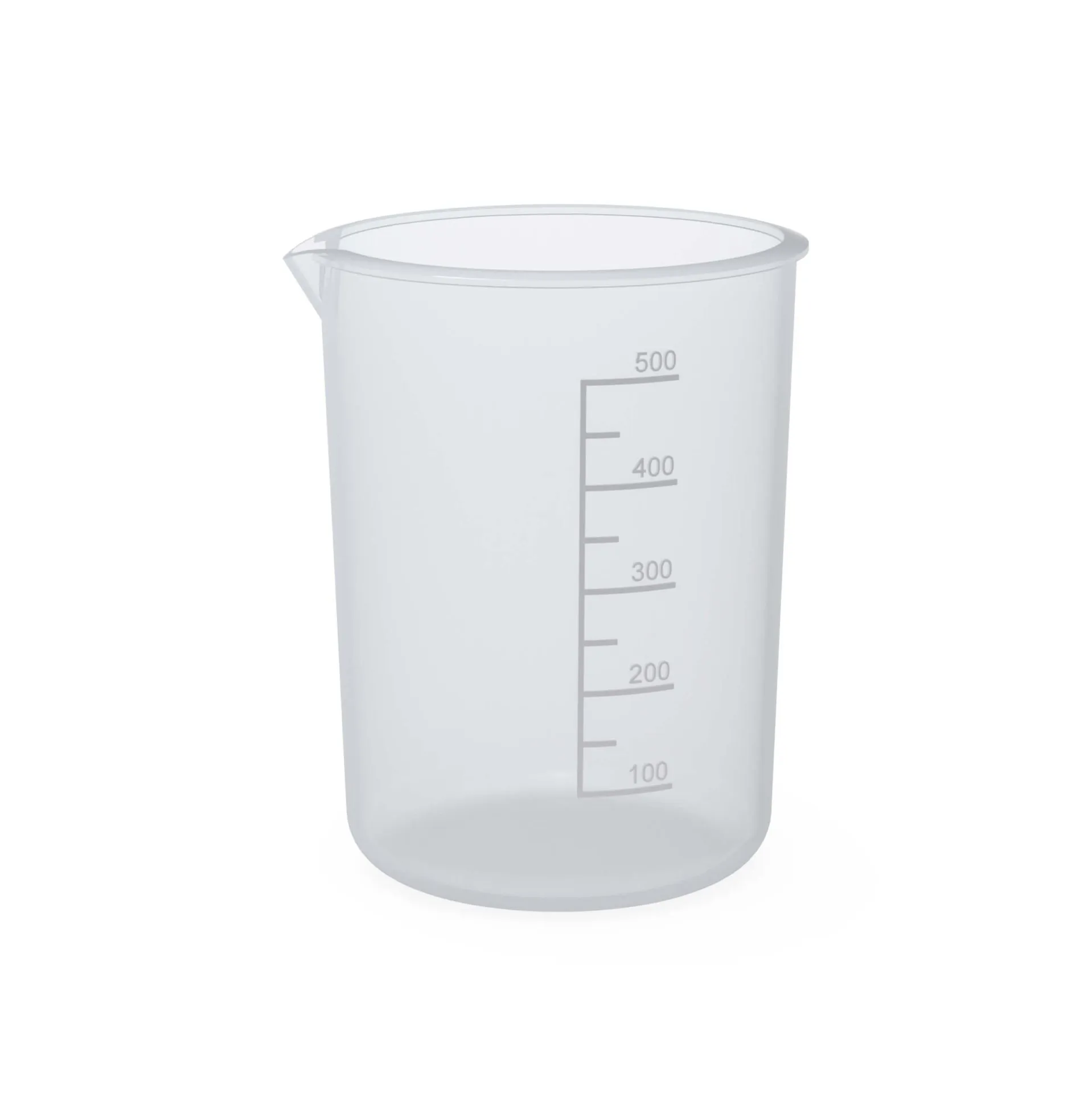 BOLA PFA Becher transparent graduiert mit Ausguss Transparenter BOLA PFA-Becher mit Graduierung und Ausguss, temperaturbeständig von -200 °C bis +250 °C.