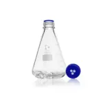 DURAN Schikanekolben 1000 ml mit GL 45 Membranschraubkappe und Ausgießring