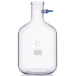 DURAN Saugflasche 10 L Flaschenform mit KECK Oliven-Set aus Borosilikatglas 3.3