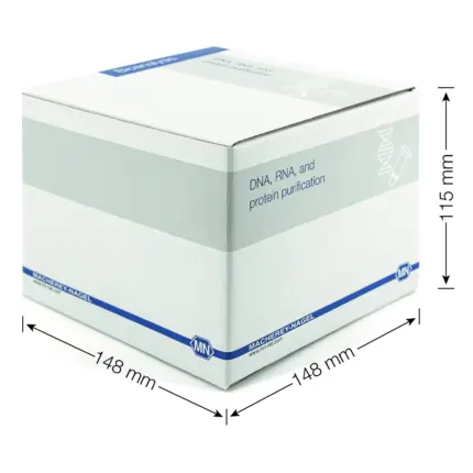 MACHEREY-NAGEL Produktverpackung Biokarton Abmessungen 148 x 148 x 115 mm