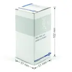 MACHEREY-NAGEL Produktverpackung Biokarton Abmessungen 51 x 51 x 102 mm