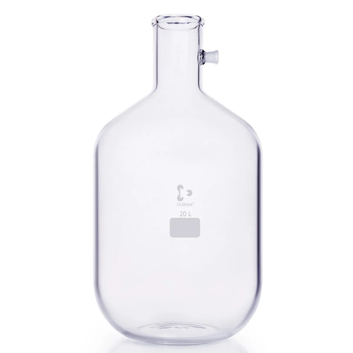DURAN Saugflasche 20000 ml mit Schliff-Ansatzstutzen DURAN Saugflasche mit Schliff-Ansatzstutzen und 20000 ml (20 L) Fassungsvermögen aus Borosilikatglas.