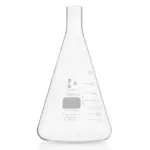 DURAN Kulturflasche in Erlenmeyerform aus Borosilikatglas 3.3 mit geradem Hals 2000 ml
