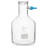 DURAN Saugflasche 3000 ml Flaschenform mit KECK Oliven-Set aus Borosilikatglas 3.3