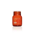 500 ml DURAN PURE GLS 80 Weithals-Laborflasche aus bernsteinfarbenem Borosilikatglas ohne Verschluss mit Schutzabdeckung und Skala.