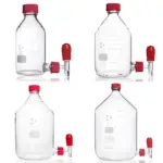 DURAN Aspiratorflaschen mit GL 45 Gewindehals und GL 32 Gewinde-Tubus in den Größen 1000 ml, 2000 ml, 5000 ml und 10 L aus Borosilikatglas 3.3
