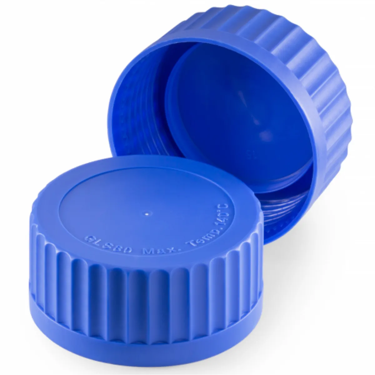 DURAN GLS 80 Weithals-Schraubverschluss aus PP, blau DURAN GLS 80 Weithals-Schraubverschluss aus blauem PP mit Lip-Seal-Dichtungssystem