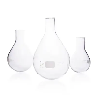 DURAN Rohlinge für Verdampfungskolben Birnenform in verschiedenen Größen (250 ml, 500 ml, 1000 ml) aus Borosilikatglas 3.3
