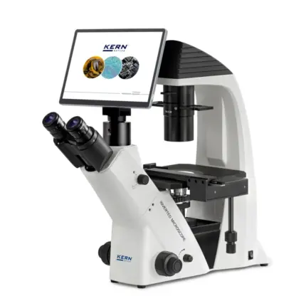KERN OCM 162T251 Invers-Digitalmikroskop-Set Infinity-Optik mit 10,5 Zoll 4K Tablet-Kamera