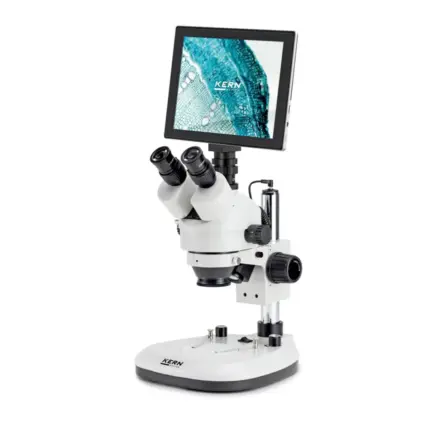 KERN OZL 464T241 Digitalmikroskop-Set Stereo-Zoom Greenough-Optik mit Touch-Tablet-Kamera