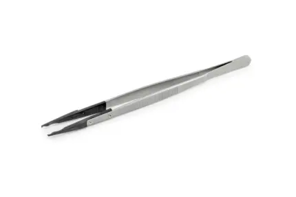 KERN Pinzette für Prüfgewichte mit Carbon-Spitzen (225 mm) zur sicheren und schonenden Handhabung von Kalibriergewichten.