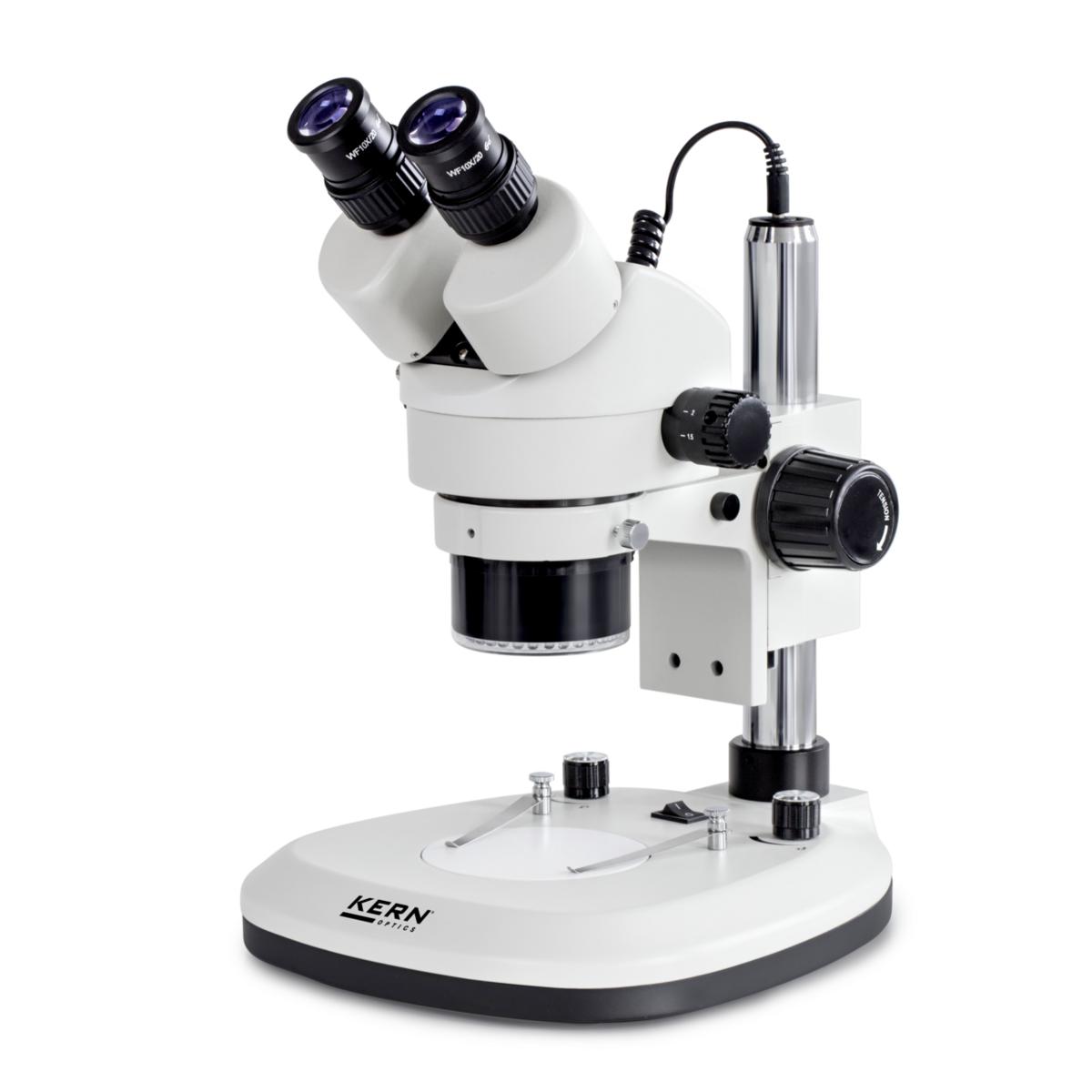 Kern-Binokulares Stereo-Zoom-Mikroskop-OZL-465 KERN OZL 465 – Binokulares Stereo-Zoom-Mikroskop (Greenough-Optik, Säulenständer) – Bild 1