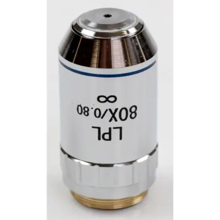 KERN OBB-A1530 Infinity Planachromatisches Mikroskop-Objektiv (80x, LWD, gefedert)