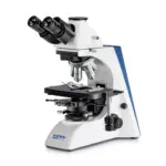 KERN OBN 158 trinokulares Phasenkontrastmikroskop mit Infinity-Optik und Halogen-Beleuchtung in Gesamtansicht