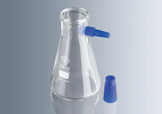 Marienfeld Saugflasche Filtrierflasche Borosilikatglas 3.3 250 ml Freigestellte Marienfeld Saugflasche (Filtrierflasche) aus Borosilikatglas 3.3 (250 ml) mit seitlichem Schlauchanschluss für Vakuumfiltrationen im Labor.