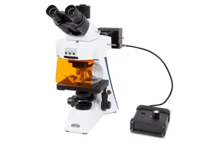 A.KRÜSS Trinokular Fluoreszenz-Mikroskop MBL4000-T-F-LED mit Köhler-Beleuchtung