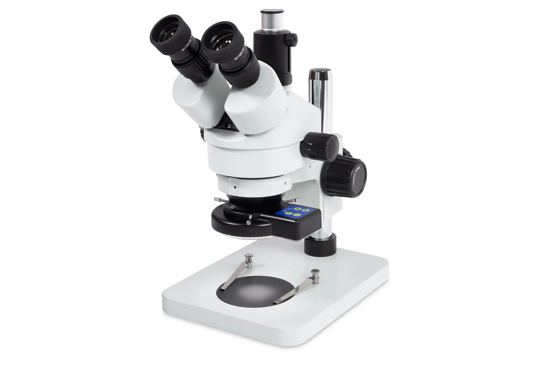 AKRUESS Stereo Zoom Mikroskop MSZ5000 T RL Auflicht Ringlicht Gussstativ A.KRÜSS Stereo-Zoom-Mikroskop MSZ5000 mit Trinokulartubus, Auflicht-Gussstativ und LED-Ringlicht