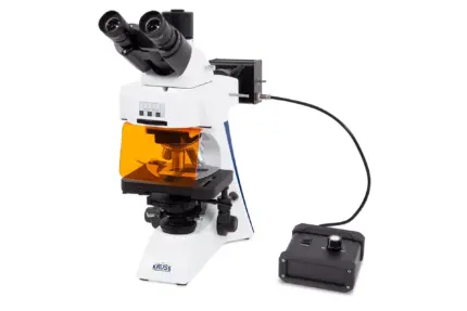 A.KRÜSS Trinokular Fluoreszenz-Mikroskop MBL4000 mit Köhler-LED und Phasenkontrast