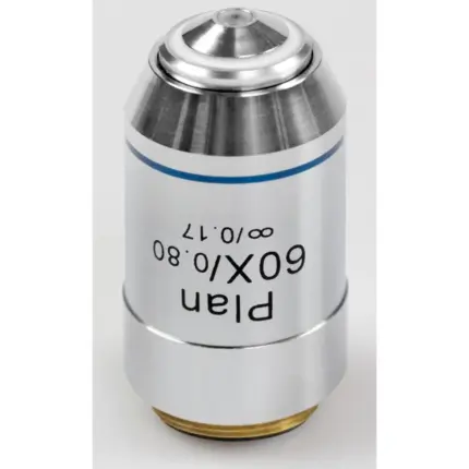 KERN OBB-A1270 Infinity planachromatisches Mikroskopobjektiv mit 60-facher Vergrößerung und gefederter Fassung