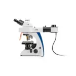 Seitenansicht KERN OBN 142 Fluoreszenzmikroskop, trinokular, mit 3 W und 5 W LED-Beleuchtung