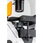 KERN OCM 167 inverses Fluoreszenzmikroskop (Rückansicht / Komponentenansicht) für die Laboranwendung