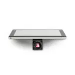 KERN ODC 241 Mikroskop-Tablet-Kamera mit 9,7" Touchscreen, 5 MP und C-Mount in geneigter Ansicht von vorne