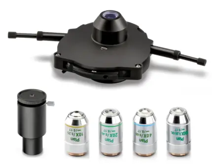 KERN Phasenkontrasteinheit OBB-A1237 mit 5-fach Kondensorrad und Infinity PH-Plan-Objektiven