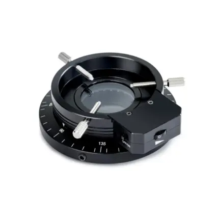 KERN OZB-A7101EU Polarisations-LED-Ringbeleuchtung mit 4,5 W Leistung und 6,2 cm Durchmesser für kontrastreiche Probenanalysen