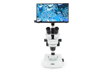 A.KRÜSS Stereo-Zoom-Mikroskop MSZ5000-T-LED Komplettset mit HD-Display-Kamera