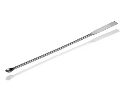 Usbeck Mikro-Spatellöffel aus rostfreiem Edelstahl 1.4301 für das präzise Dosieren kleinster Mengen im Labor.