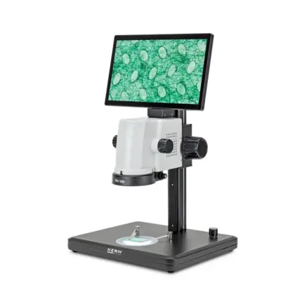 KERN OIV 355 Videomikroskop mit axialer Optik, Auf- und Durchlicht, 11,6" HD-Display und 5 MP Sony Kamera