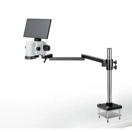KERN OIV 902 Videomikroskop mit axialer Optik, Gelenkarm, 11,6" HD-Display und 5 MP Kamera