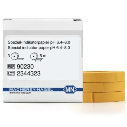Macherey-Nagel Spezial-Indikatorpapier pH 6,4–8,0 Nachfüllpack Verpackung und Rollen REF 90230