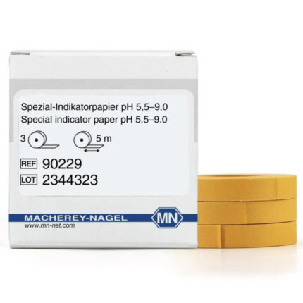 Macherey-Nagel Spezial-Indikatorpapier pH 5,5–9,0 Nachfüllpack Verpackung und Rollen REF 90229