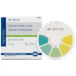 Macherey-Nagel Spezial-Indikatorpapier pH 12,0–14,0 Spenderdose und Verpackung REF 90214