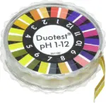 Macherey-Nagel DUOTEST pH Testpapier pH 1-12 Rolle Drehdeckeldose zweifarbig 90301