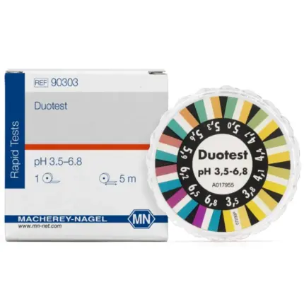 Macherey-Nagel DUOTEST pH 3,5–6,8 Spender mit Farbskala REF 90303