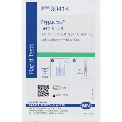 Macherey-Nagel PEHANON pH Teststreifen pH 2,8-4,6 Verkaufsverpackung 200 Stück 90414