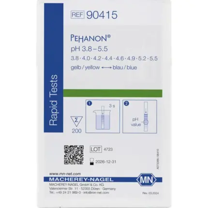 Macherey-Nagel PEHANON pH Teststreifen pH 3,8-5,5 Verkaufsverpackung 200 Stück 90415