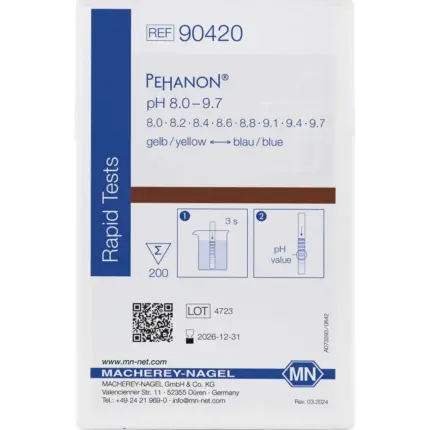 Macherey-Nagel PEHANON pH Teststreifen pH 8,0-9,7 Verkaufsverpackung 200 Stück 90420