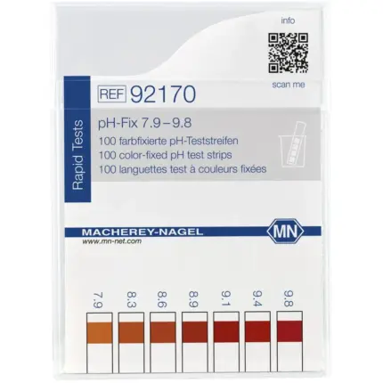 Macherey-Nagel pH-Fix 7,9–9,8 Kunststoffdose Vorderansicht REF 92170