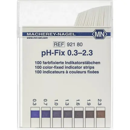 Macherey-Nagel pH-Fix 0,3–2,3 Kunststoffdose Vorderansicht REF 92180