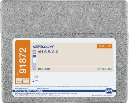 Macherey-Nagel NANOCOLOR pH 6,5–8,2 Rundküvettentest REF 91872 Test 0-72