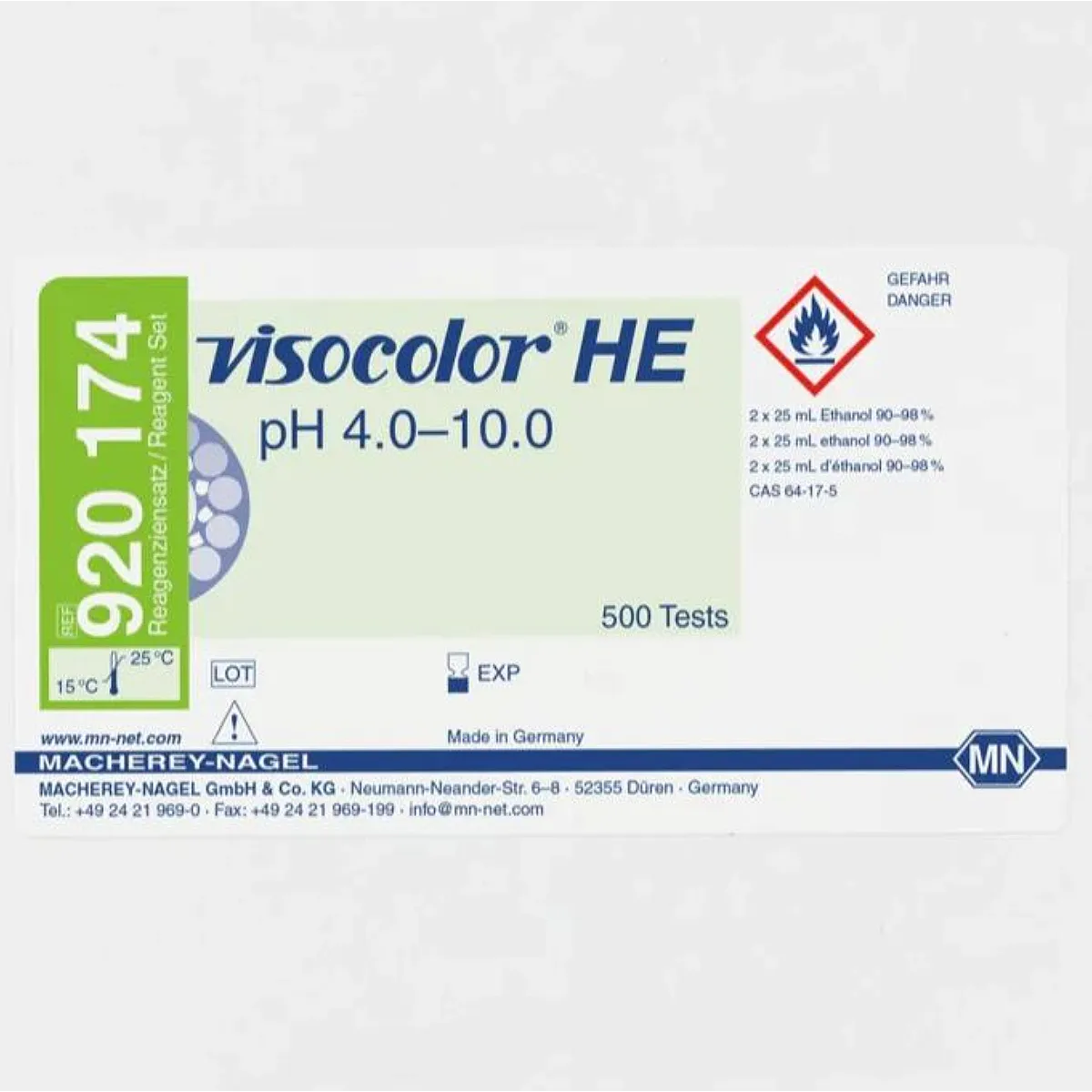 Macherey-Nagel VISOCOLOR HE pH 4,0–10,0 (REF 920174) Macherey-Nagel VISOCOLOR HE pH 4,0–10,0 Nachfüllpackung REF 920174