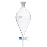 DURAN Scheidetrichter mit Glas-Hahnschlüssel, konische Form, 1000 ml, Borosilikatglas 3.3 in Vorderansicht im freigestellten Format