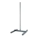 Ansicht des IKA R 2722 H-Stativs (Höhe 1010 mm, Ø 34 mm, Max. 10 kg Belastung) mit stabilem H-Fuß und vertikaler Stativstange vor weißem Hintergrund